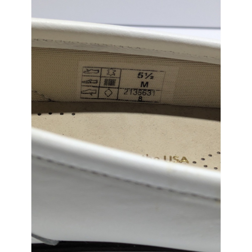 SAS Tripad Comfort Loafers Womens 5.5 M White Leather Slip On Shoes - Picture 6 of 8